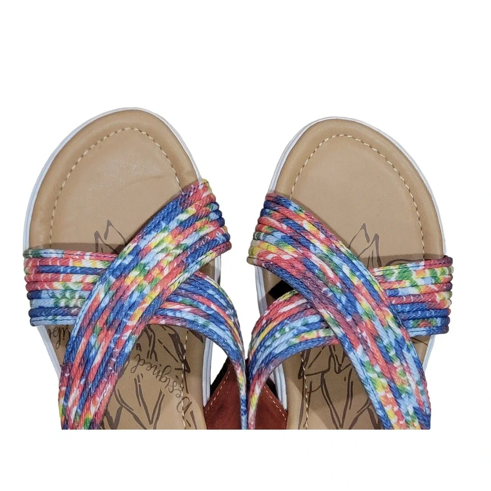 Blowfish Malibu Kids Youth Girl's Brielle-K Tie-Dye Slide Sandals Size 5